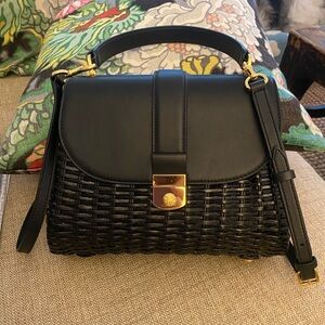 NWT Veronica Beard Crest Lock Basket Bag